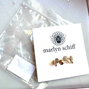 ✨One of a Kind Stunning Marlyn Schiff Disc Pave Adjustable Ring✨